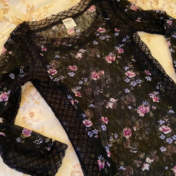 FREE PEOPLE floral lace top XS - Picture 5 of 11